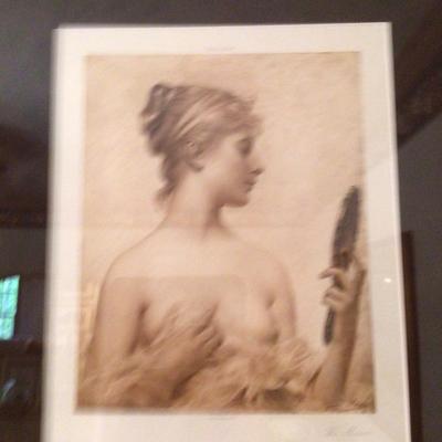 161 The Age of Gold Sepia Framed Art