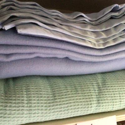 144 Blue & Green Blanket Lot