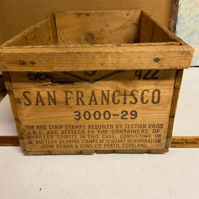 Antique Scotch Whisky Crate 1800â€™s