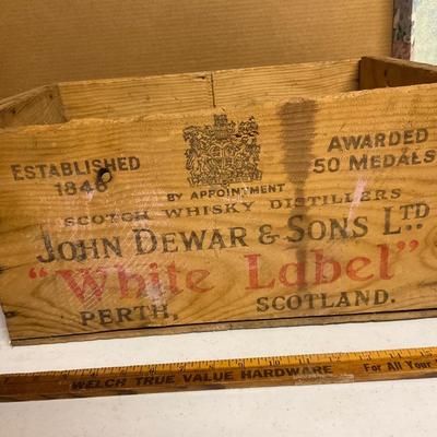 Antique Scotch Whisky Crate 1800â€™s