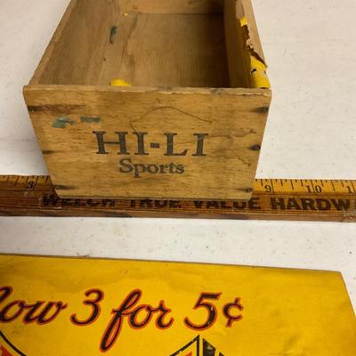 Antique Wood Cigar Box