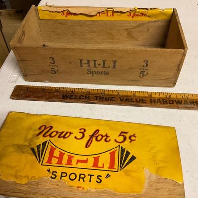 Antique Wood Cigar Box