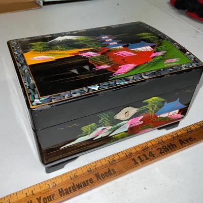 Hand painted Musical Jewelry Box