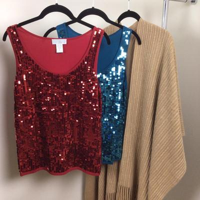 081 Ladies Spiegel Lot Sequins Cape