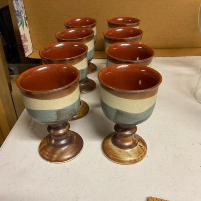 Ceramic Wine Goblets