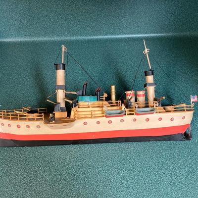 Model wooden ship
