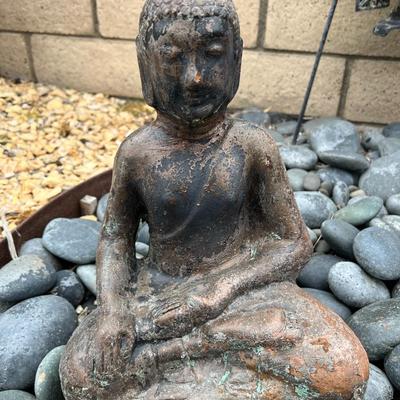 Modern Figurine Sculpture Decorated Sitting Buddha Garden Sculpture