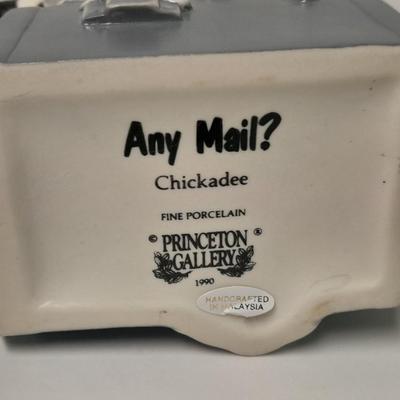 Princeton Gallery Fine porcelain Bird Any Mail? Lenox 1997 Christmas Chickadee and Musical Christmas Doves