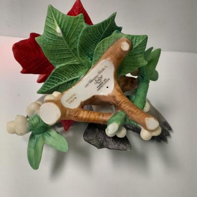 Princeton Gallery Fine porcelain Bird Any Mail? Lenox 1997 Christmas Chickadee and Musical Christmas Doves