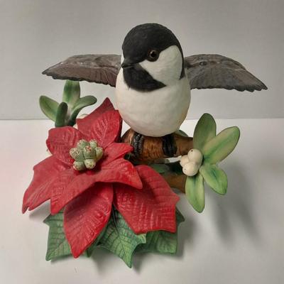 Princeton Gallery Fine porcelain Bird Any Mail? Lenox 1997 Christmas Chickadee and Musical Christmas Doves