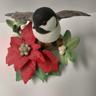 Princeton Gallery Fine porcelain Bird Any Mail? Lenox 1997 Christmas Chickadee and Musical Christmas Doves