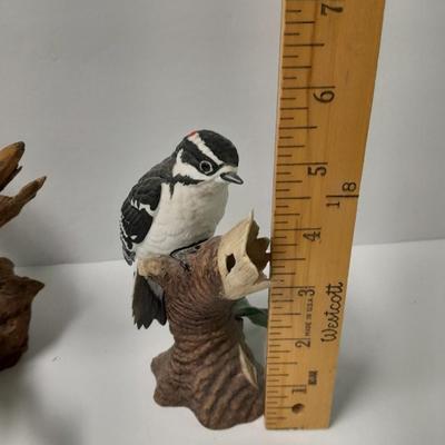 Lenox porcelain Collectible Bird figures and birds on wood