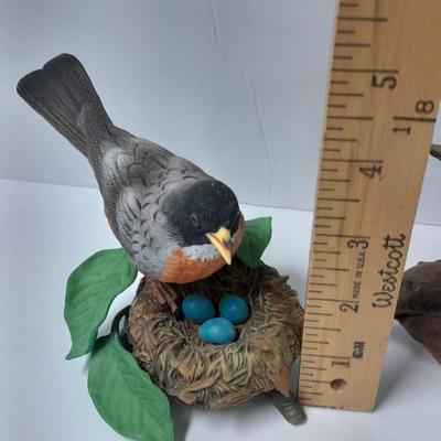 Lenox porcelain Collectible Bird figures and birds on wood