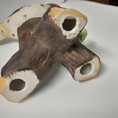 National Audubon Society bird Melody clock and Porcelain bird figures