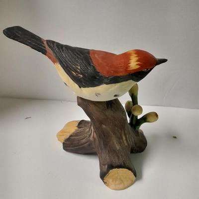 National Audubon Society bird Melody clock and Porcelain bird figures