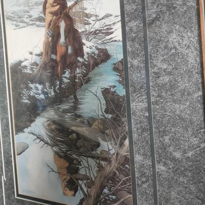 Bev Doolittle "Spirit of the Grizzly" framed picture