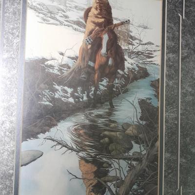 Bev Doolittle "Spirit of the Grizzly" framed picture