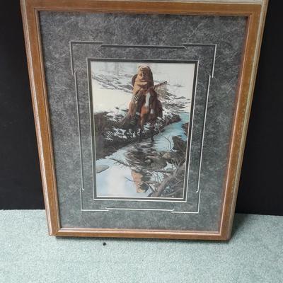 Bev Doolittle "Spirit of the Grizzly" framed picture