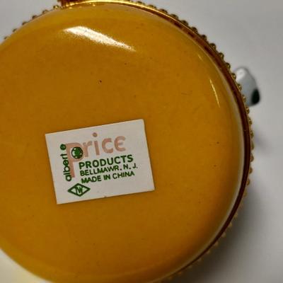 Blown glass art Cross, and Hummingbird with a Waltham Wall clock and ring box