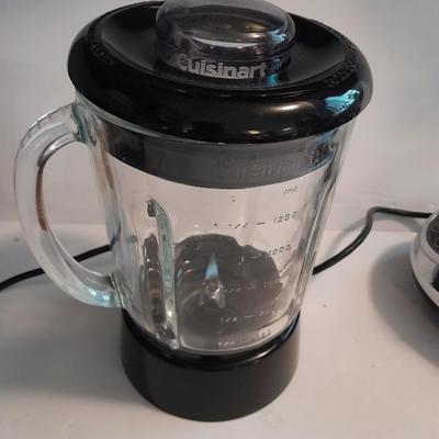 Cuisinart smart power duet chrome and black blender / food processor