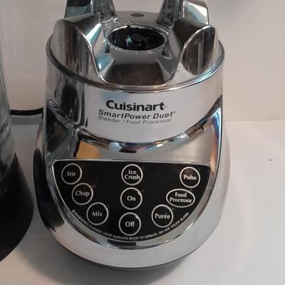 Cuisinart smart power duet chrome and black blender / food processor