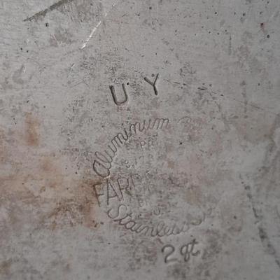 Three stainless steel Kitchen Pots with lids