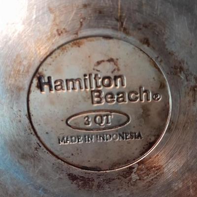 Three stainless steel Kitchen Pots with lids