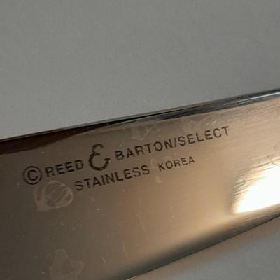 Reed & Barton/Select 18/0 stainless flatware set in box