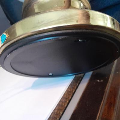 Two matching ceramic base Portable electric Lamps