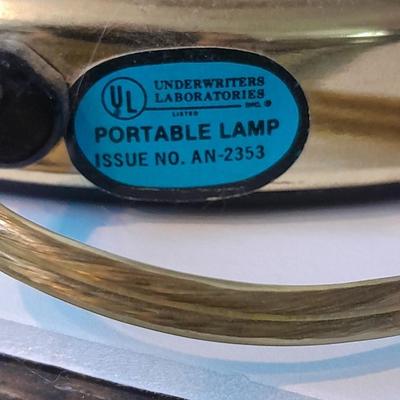 Two matching ceramic base Portable electric Lamps