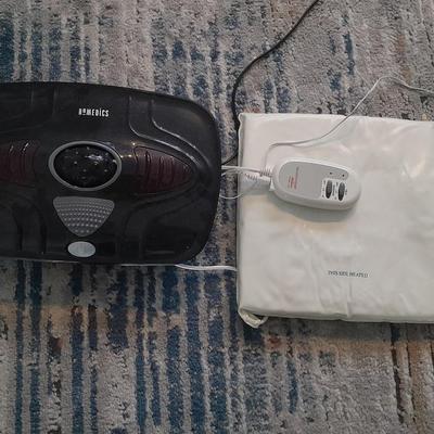 Homedics massager and electric heating pad