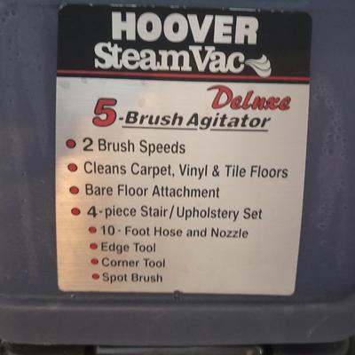 Hoover Steam Vac Deluxe / Carpet and Upholstery cleaner with attachments