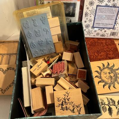 1201 Large Lot of Rubber Stamps