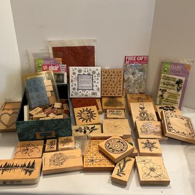 1201 Large Lot of Rubber Stamps