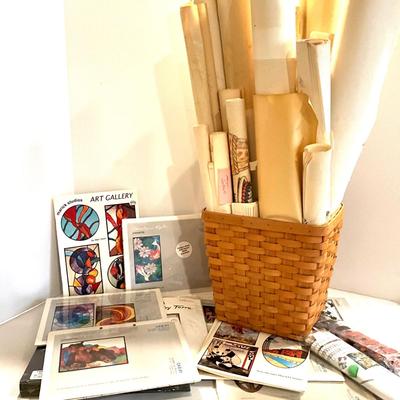 1202 Large Lot of Mosaic Stained Glass Patterns