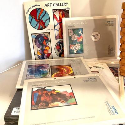 1202 Large Lot of Mosaic Stained Glass Patterns