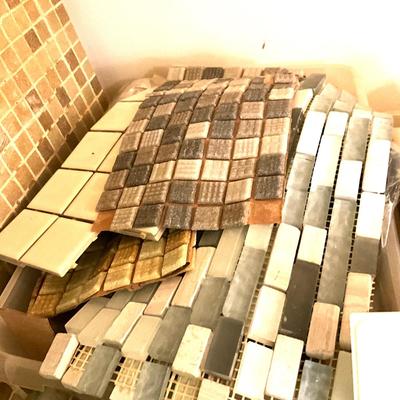 1203 Lot of Mosaic Tile and Glass Remnants