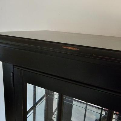 Stanley Furniture Lighted Wood Display Case  (2LR-JS)
