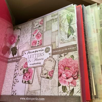 1205 Large Lot of Card Stock Craft Paper