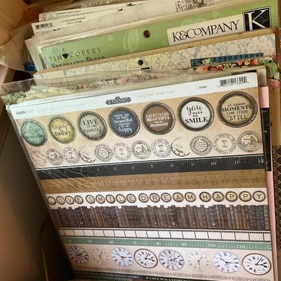 1205 Large Lot of Card Stock Craft Paper