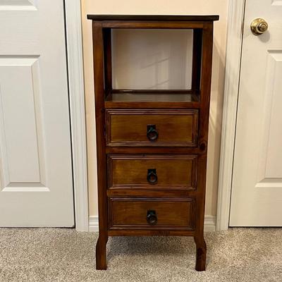 Solid Wood Occasional Cabinet ~ With Metal Accents