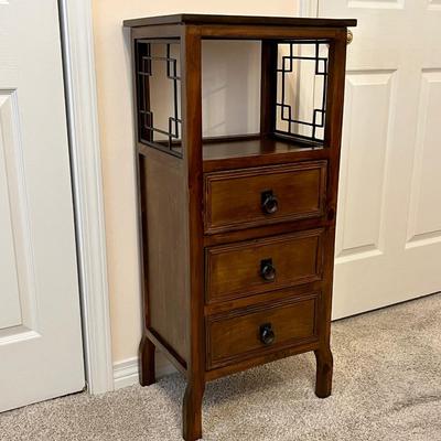 Solid Wood Occasional Cabinet ~ With Metal Accents