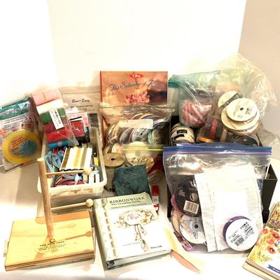 1206 Large Lot of Ribbon Craft Supplies