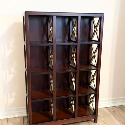 BOMBAY ~ CD Cabinet With Gold Metal Accents