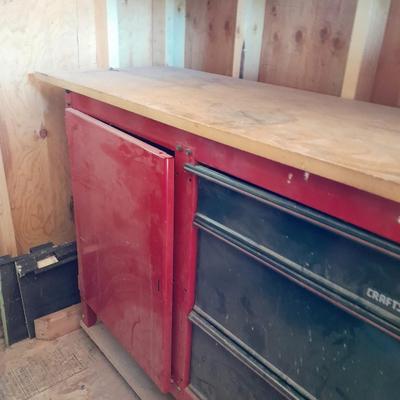 Craftsman Work bench with storage on casters