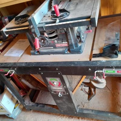 Craftsman Rotary tool bench with table saw, 6