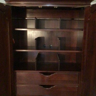 1317 Large Mahogany Knob Creek Wardrobe