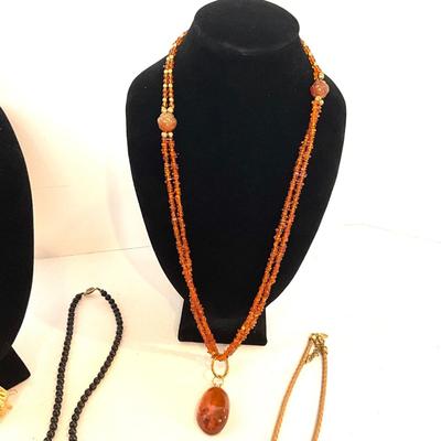 1215 Lot of Four Asian Inspired Necklaces ~ Joan Rivers