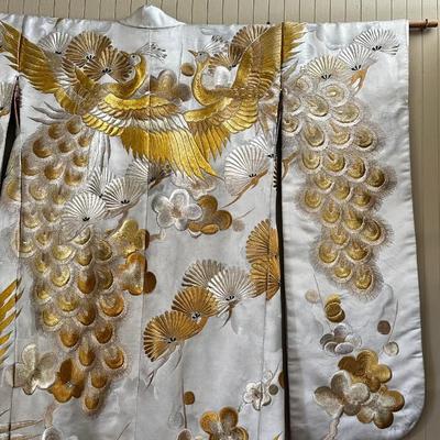 Vintage wedding kimono dress