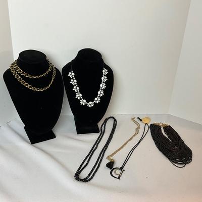 1223 Black Costume Jewelry Lot